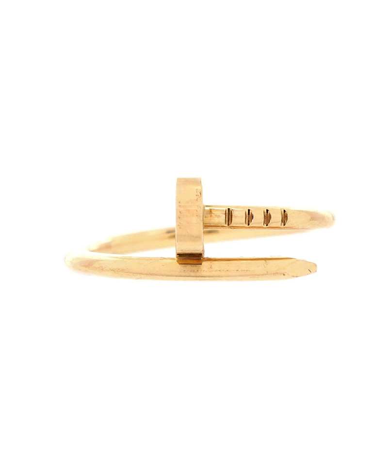 Pre-owned Pre-owned Cartier Cartier Small Juste Un Clou Ring 18k Gold