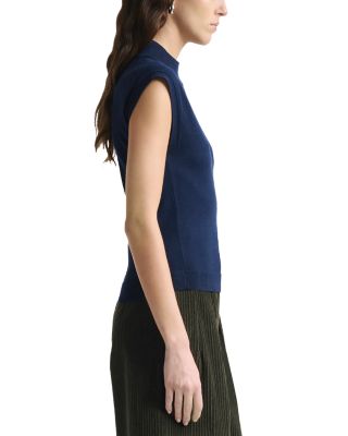 Gabe Wool Silk Mock Neck Sweater