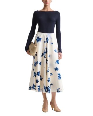 Varda Floral Midi Skirt