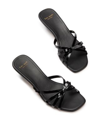 【Kate Spade】★サンダル★ Carolina Patent Heel Sandal kate spade new york Carolina Patent Leather Bow Kitten Heel