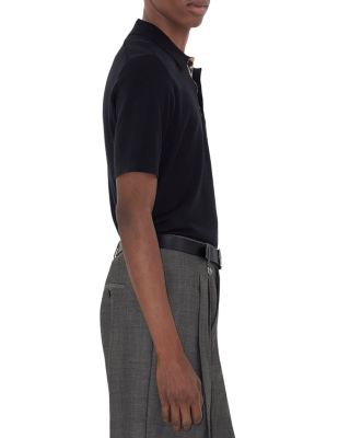 M Marcus Slim Fit Short Sleeve Wool Polo Sweater