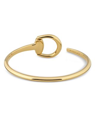 18K Yellow Gold Horsebit Bangle Bracelet