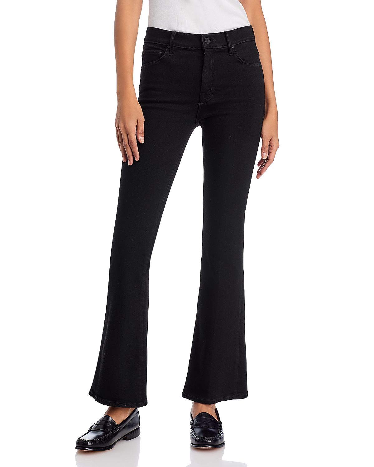 Mother The Weekender Mid Rise Flare Jeans