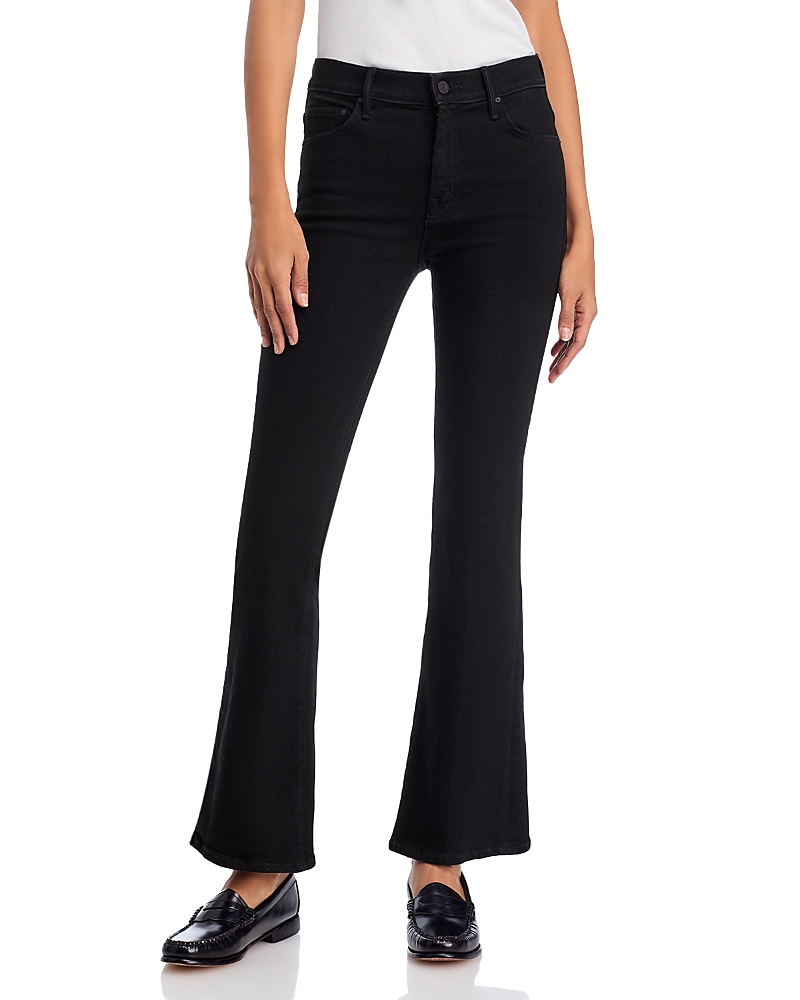 Mother The Weekender Mid Rise Flare Jeans in Nighty Night