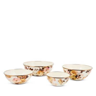 Wild Rose White Large Everyday Bowl