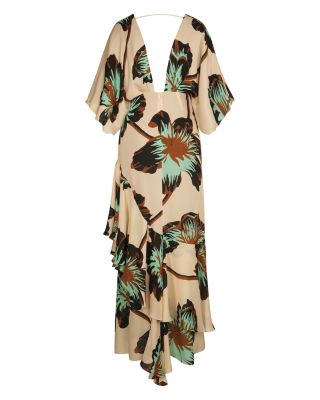 Tesoro Escondido Silk Maxi Dress