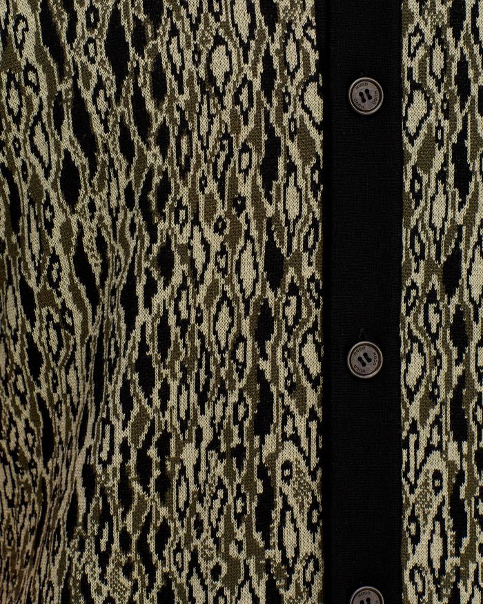 Sgeo Short Sleeve Knitted Jacquard Shirt