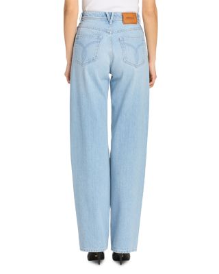 Embroidery Stone Jeans in Light Blue