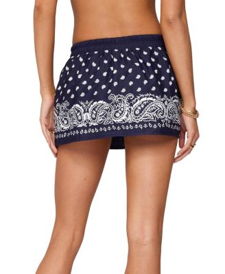 Hidi Bandana Print Mini Skirt