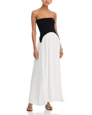 Line & Dot - Saloma Mixed Media Dress
