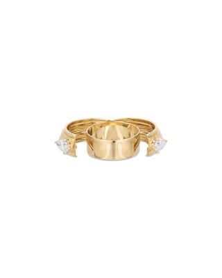 14K Yellow Gold Lab Grown Diamond Hidden Message Band Ring