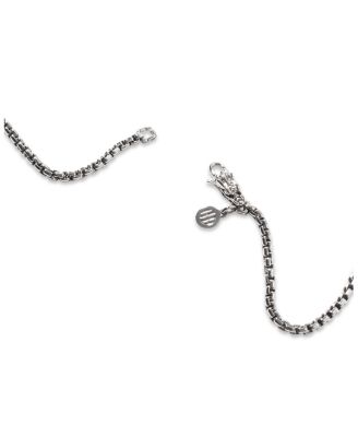 Sterling Silver Box Chain Necklace, 24"