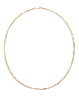18K Yellow Gold Classic Curb Chain Necklace, 22"