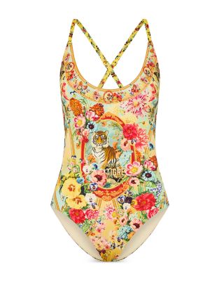 Scoop Neck One Piece Swimsuit
