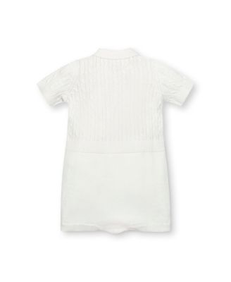 Unisex 4 Piece Cable Shortie Romper, Beanie, & Bootie Boxed Gift Set - Baby