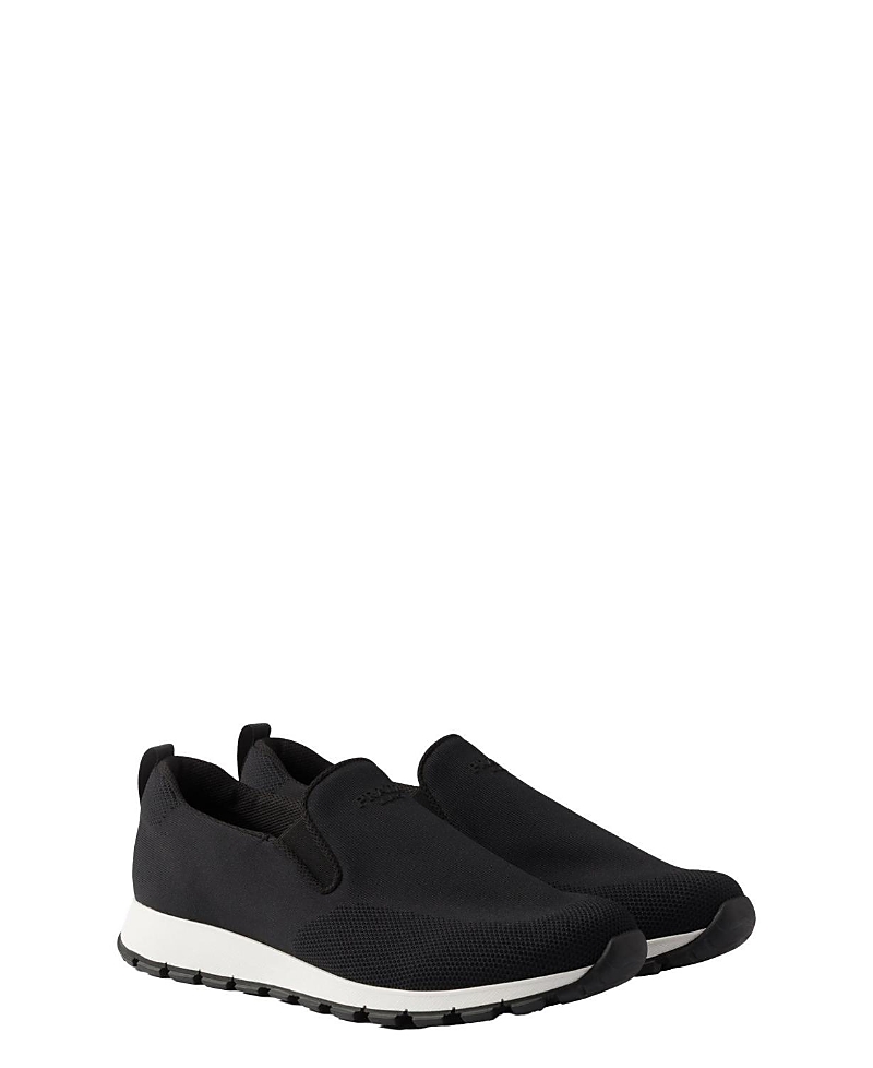 Prada Stretch Knit Slip-on Sneakers