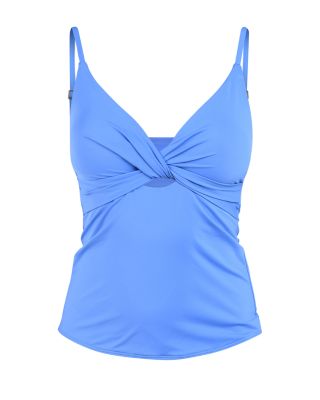 Island Goddess Twist Front Tankini Top