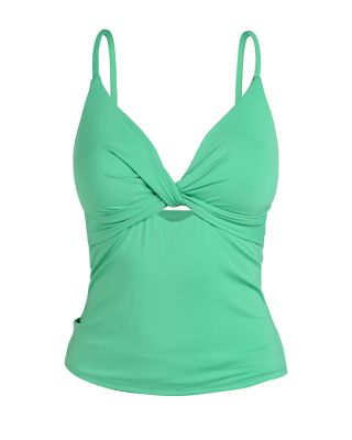 Goddess Twist Front Tankini Top & Tunnel Swim Skirt