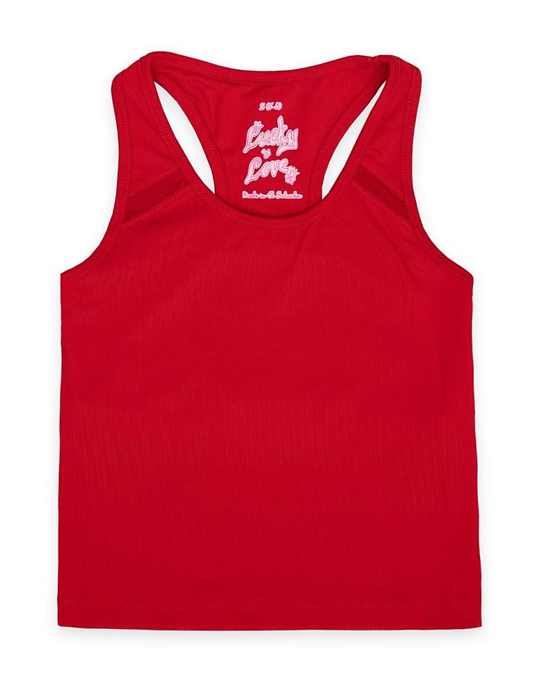 Lucky in Love Girls' Mia Tank Top with Bra - Little Kid, Big Kid