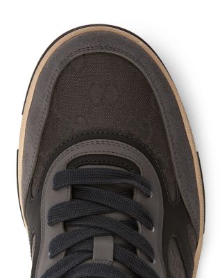 Men's Re-Web Low Top Canvas and Leather Sneakers