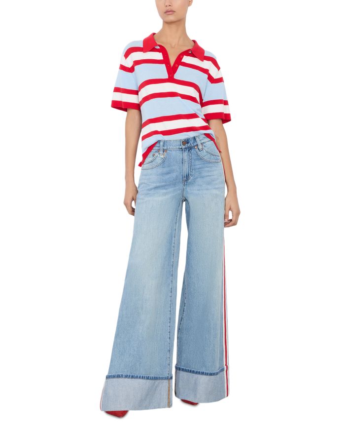 Tillie Short Sleeve Striped Polo