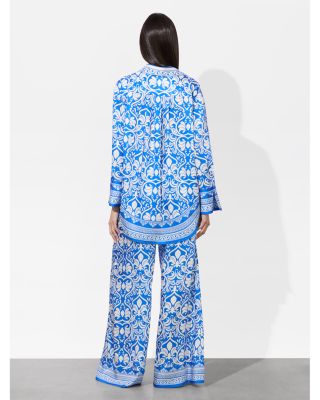 Kiva Printed Oversized Pajama Shirt