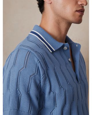 CHE Oasis Pointelle Tipped Polo