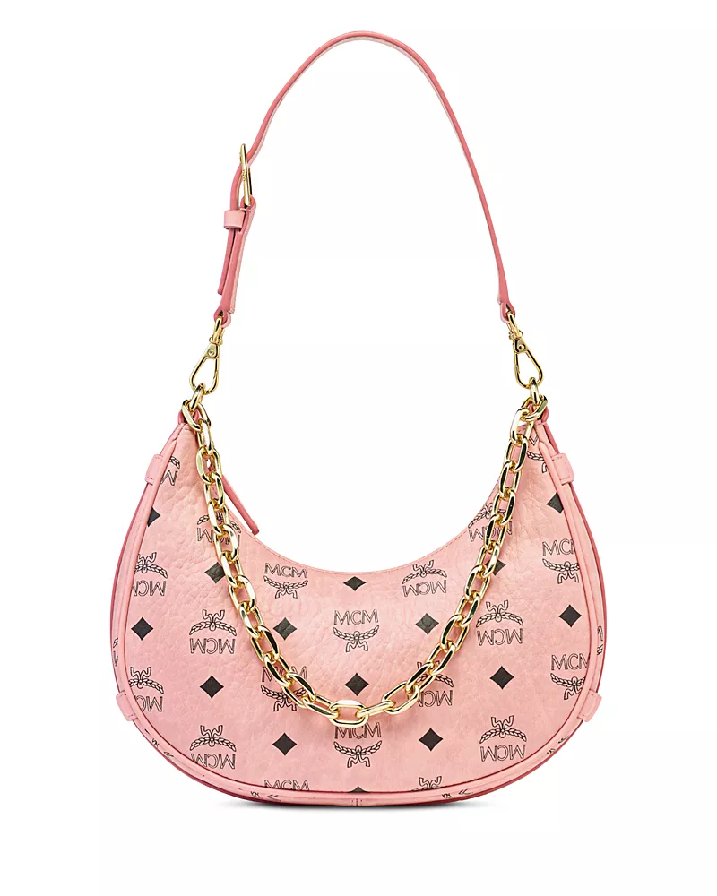 Mcm Aren Visetos Hobo Shoulder Bag