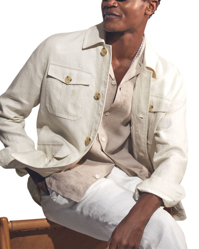 Linen Safari Jacket