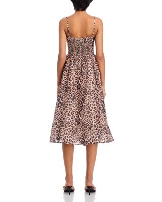 Animal Print Midi Dress - Exclusive