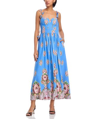 Ombre Paisley Midi Dress- Exclusive