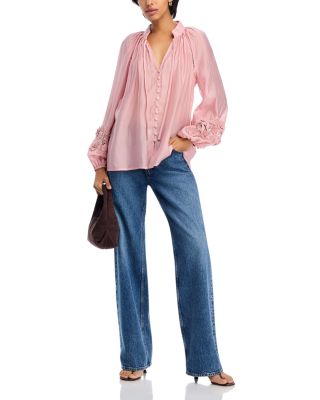 Lace Trim Blouse - Exclusive