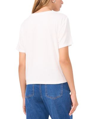 Rib Jersey Crop Boxy Tee