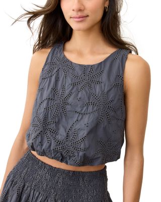 Sage Eyelet Bubble Tank