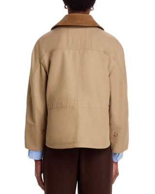 Cropped Flounce Combo Jacket