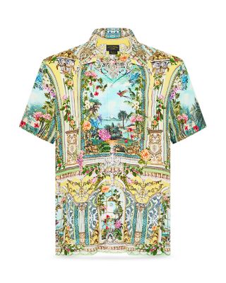 Printed Short Sleeve Camp Shirt