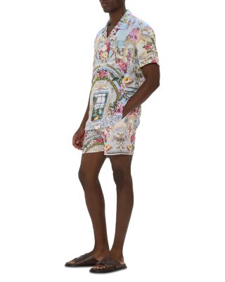 Printed Short Sleeve Camp Shirt