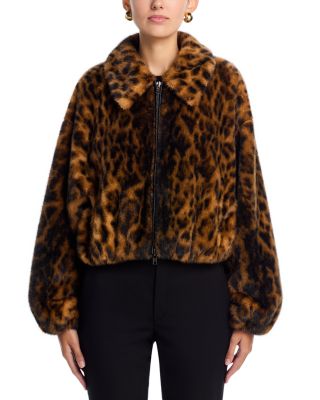 Esme Faux Fur Animal Print Jacket 