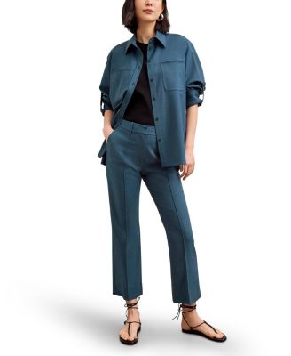 Russell Button Down Shirt - Washable Wool Twill