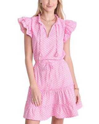 Vineyard Vines - Ruffled Seersucker Dress