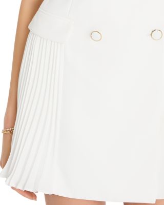 Cora Sleeveless Pleated Blazer Dress