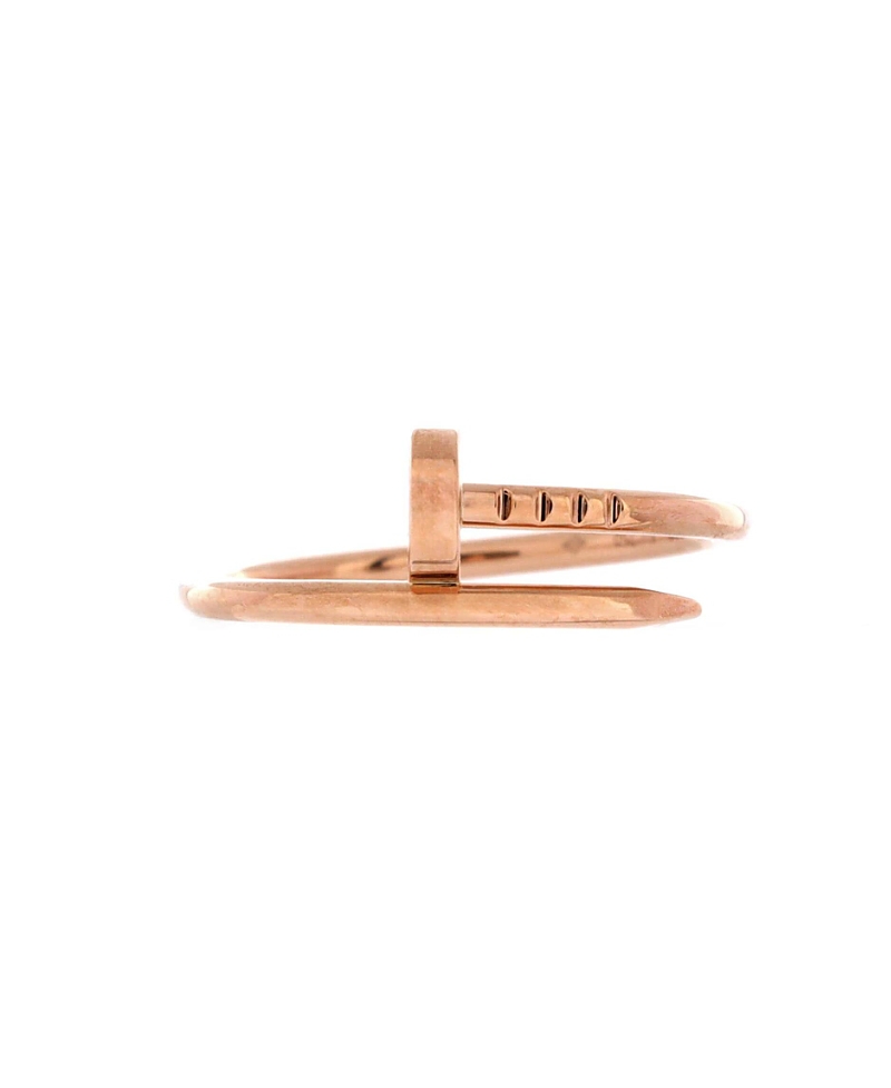 Pre-owned Pre-owned Cartier Cartier Small Juste Un Clou Ring 18k Rose Gold