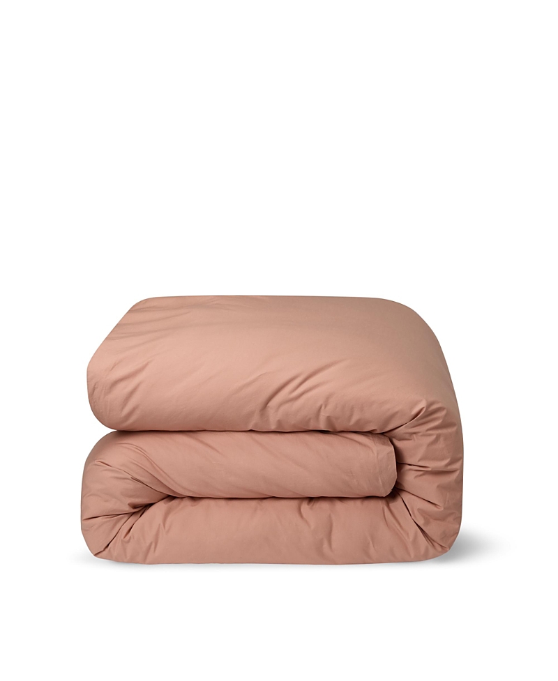 Piglet In Bed Washed Cotton Percale Duvet Cover, King In Brown