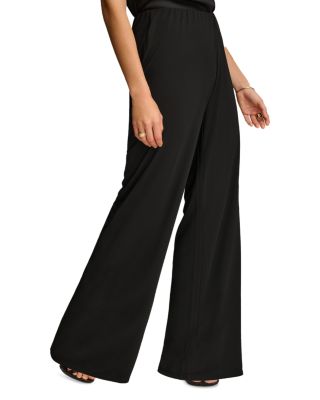 Flat Front Wide Leg Pants
