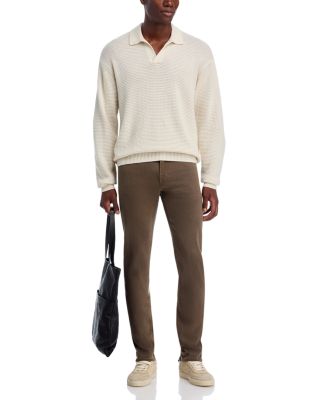 Textured Polo Sweater