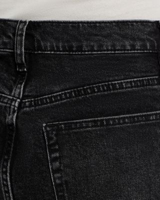 The Borrowed High Rise Ankle Slim Straight Jeans in Deco