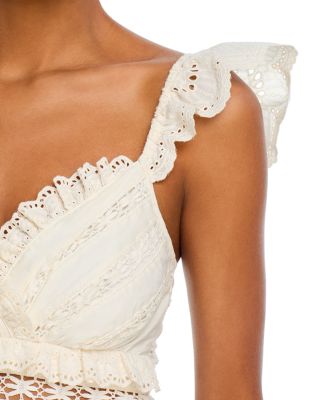 Eyelet Flutter Tank Top - Exclusive