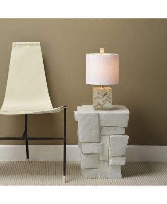  Garbo Mother of Pearl Table Lamp with Linen Shade