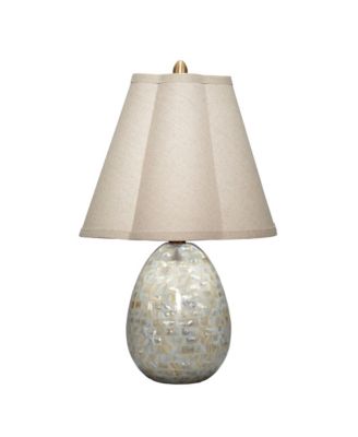 Jamie Young - Capsule Mother of Pearl Table Lamp with Linen Shade