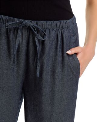 Drawstring Tapered Ankle Pants